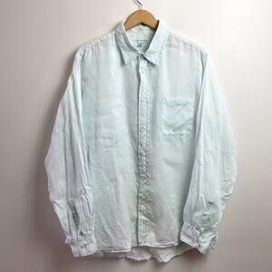Martin Gordon Linen Button Up Shirt XL Summer Staple Elevated Basic Lightweight